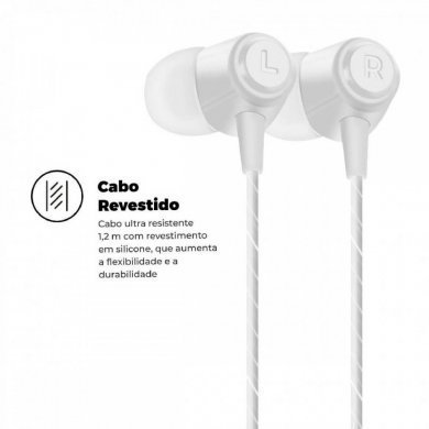 GS-4274 Gorila Shield fone de ouvido Atomic P3 Branca