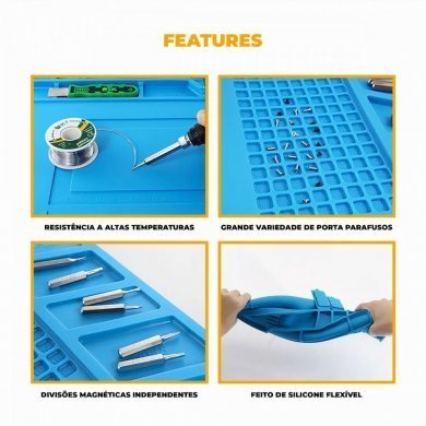 Tapete Manta Antiestática de Silicone 45x30cm