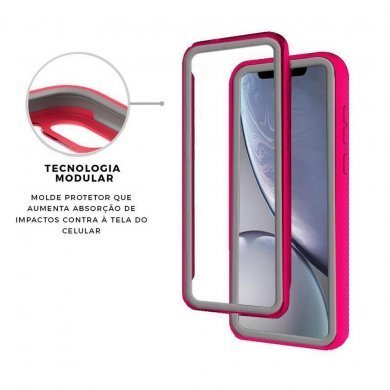 Gorila Shield capa stronger para iPhone XR rosa