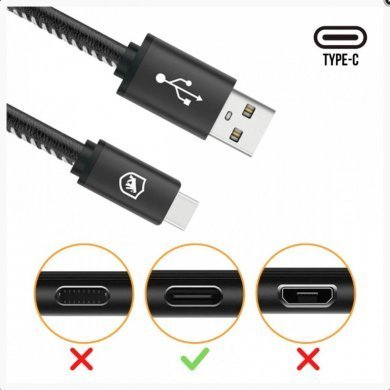 GS-6767 GShield Cabo Thunder 65W 2 em 1 Tipo C - 1,8m