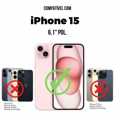 GS-8084 GShield Capa Dual Sense para Iphone 15 Preta