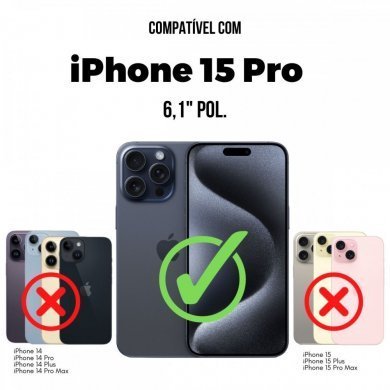 GS-8085 GShield Capa Dual Sense para Iphone 15 Pro Preta