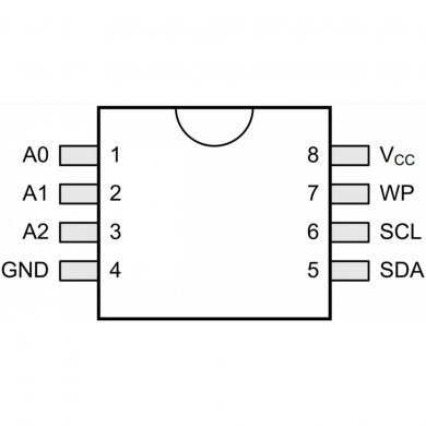 GT24C08A-2GLI-TR CI 408A-2GLI memória 8kbit 1MHz SOIC8 SMD