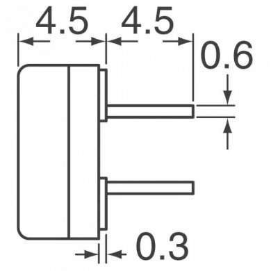 BUZZER MAGNETIC 5V 9MM TH 2.73kHz 85dB