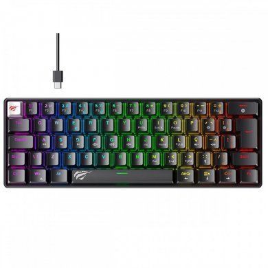 GT-KB11L Havit teclado mecânico 60% RGB Switch Red