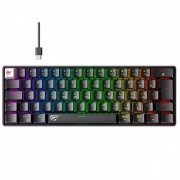 Havit teclado mecânico GT-KB11L 60% RGB Switch red ABNT2, cabo USB-C removível