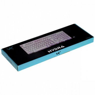 GTH100BA Vinik Teclado Gamer Hydra Branco LED Azul USB