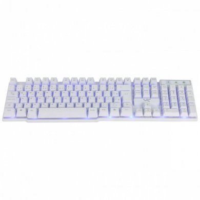 GTH100BA Vinik Teclado Gamer Hydra Branco LED Azul USB