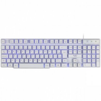GTH100BA Vinik Teclado Gamer Hydra Branco LED Azul USB