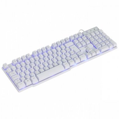 GTH100BA Vinik Teclado Gamer Hydra Branco LED Azul USB