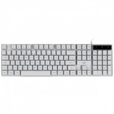 GTH120B7 Vinik Teclado Gamer Cerberus Branco Led 7 Cores
