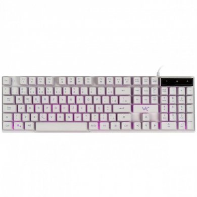 GTH120B7 Vinik Teclado Gamer Cerberus Branco Led 7 Cores