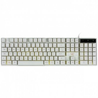GTH120B7 Vinik Teclado Gamer Cerberus Branco Led 7 Cores