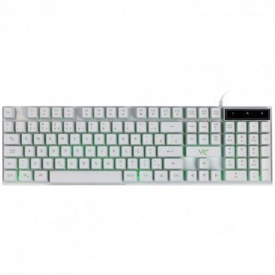 GTH120B7 Vinik Teclado Gamer Cerberus Branco Led 7 Cores