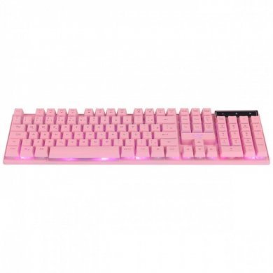 GTH200R7 Vinik Teclado Gamer Cerberus Rosa Led 7 Cores