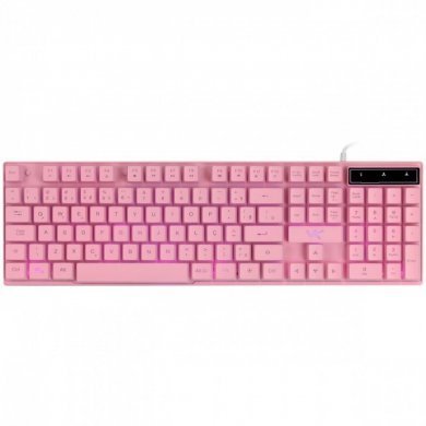 GTH200R7 Vinik Teclado Gamer Cerberus Rosa Led 7 Cores