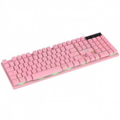 GTH200R7 Vinik Teclado Gamer Cerberus Rosa Led 7 Cores