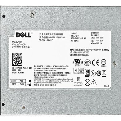 GV5NH Fonte Dell Storage PowerVault 600W Hot Swap