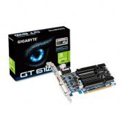 Placa de Vídeo GigaByte GeForce GT610 2GB DDR3 64 Bits PCI-E, Core Clock 810MHz, HDMI, D-SUB, DVI - Low Profil