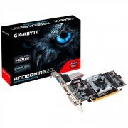 GIGABYTE Placa de Video R5 230 1GB DDR3 AMD RADEON R5 230 1GB DDR3 64 Bits PCI-Express 2.0, Rev 2.0, DVI-D HDM