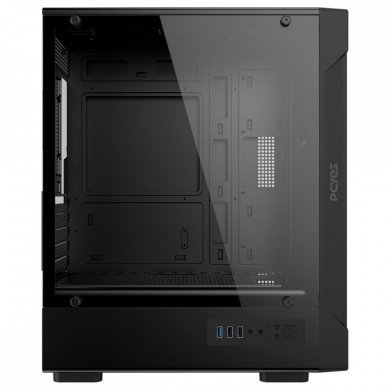 Pcyes gabinete gamer Velyr Black Vulcan mid tower