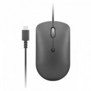Lenovo mouse com fio compacto 400 USB-C com resolução ajustável em 800, 1600 e 2400 DPI