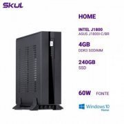 Skul Mini Computador Business B100 Mini Dual Core Intel J1800 4GB DDR3 SODIMM SSD 240GB Windows 10 Home