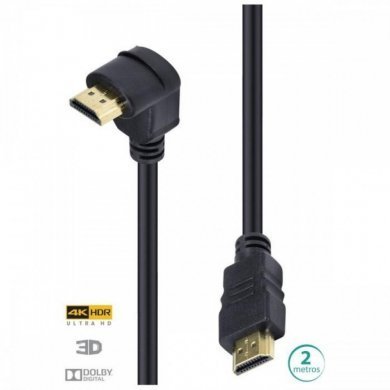 H2090-2 Vinik Cabo HDMI 2.0 4K HDR 3D 90 graus 2 metros