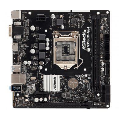 H310CM-HG4 Asrock Placa Mãe Intel LGA1151 DDR4 2666Mhz