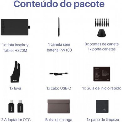 H320M-B Huion mesa digitalizadora Inspiroy H320M