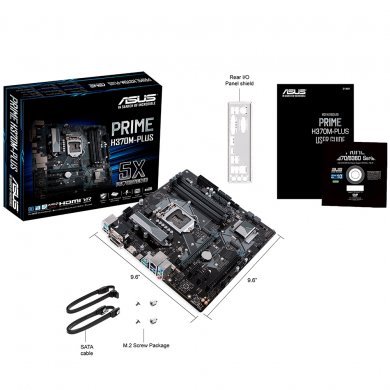 H370M-PLUS ASUS Placa Mãe para Intel LGA1151 mATX DDR4
