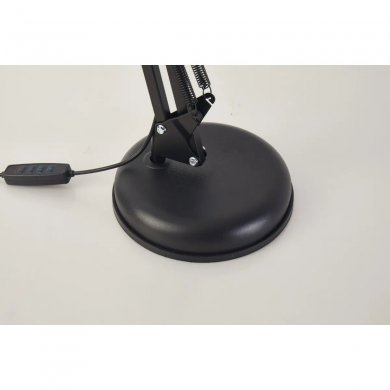 H3728-PT Holda luminária LED de mesa articulada USB preta
