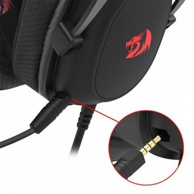 Redragon headset Zeus Lite P3 3.5mm preto