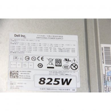 H825EF-00 Fonte DELL ATX 825w 80 plus gold