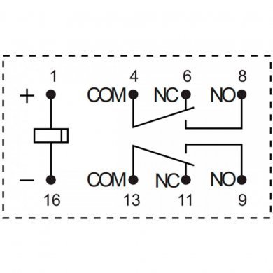HAS112S-DC48 Rele HAS112S 48V 2A 20x10x20mm (Kit 4x unidades)