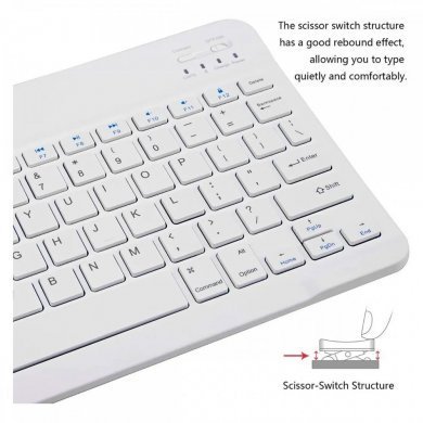 TECLADO E MOUSE BLUETOOTH RECARREGAVEL (INGLES)
