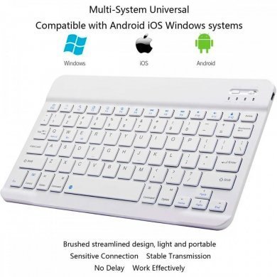 TECLADO E MOUSE BLUETOOTH RECARREGAVEL (INGLES)