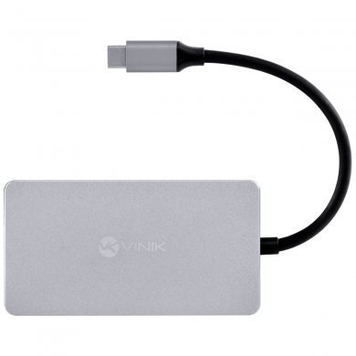 HC-5VGA Vinik Hub USB-C 5 em 1 2x HDMI 1x VGA 1x USB 3.0 1x USB-C