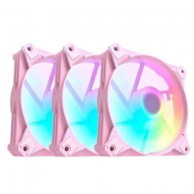 HCL603P Motospeed kit 3 cooler fan Hyrax rosa ARGB 120mm