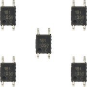 5x Acoplador Óptico HCPL-181 AVAGO SMD saída de transistor 3750Vrms 1 canal 4-Mini-Flat kit com 5 unidades