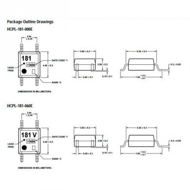 AVAGO Acoplador Optico SMD HCPL-181