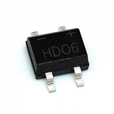 Ponte de diodos HD06 600V 800mA (kit 10 unidades)