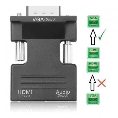 HDMIXVGA Adaptador HDMI Femea X VGA Macho