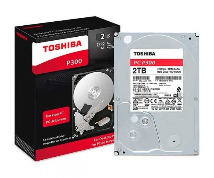 HDWD120XZSTA Toshiba HD SATA 2TB P300 6Gbs 7.2K 3.5in
