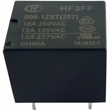 Rele eletromagnetico 6VCC 10A SPDT (Kit 2x und)