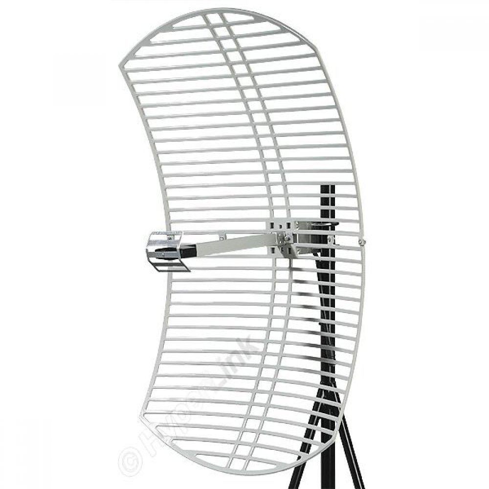 Antena Direcional Hyperlink Grade 24dBi 2.4GHz, Conector N-Fêmea, Homologada, Potência Máxima - 50 Watts, Impe