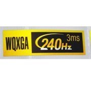 Etiqueta adesiva WQXGA 240Hz 3ms 38x11 mm preto com d ...