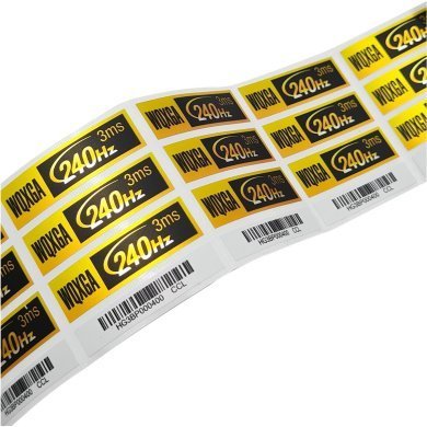 HG3BP000400 Etiqueta adesiva WQXGA 240Hz 3ms 38x11 mm preto com dourado