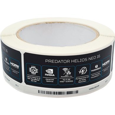 HG92L00010P Etiqueta adesiva 90 x 30 mm para Acer Predator Helios Neo 16