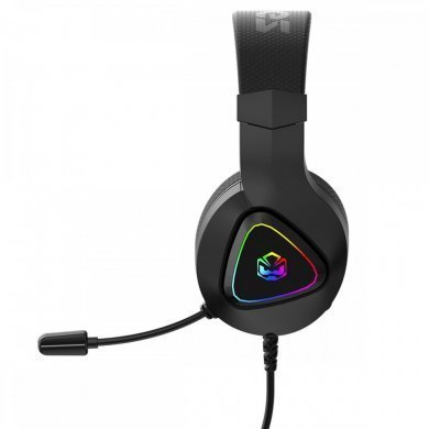 HGDF50BV Pcyes headset gamer Deffy Black Vulcan Led RGB USB